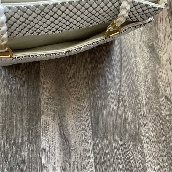 Vintage White Alumesh Rope strap Purse Bag - Picture 6 of 14
